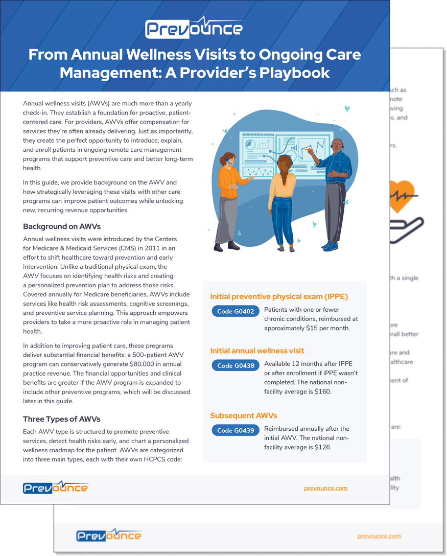 AWVs to Ongoing Care Management Guide | Prevounce