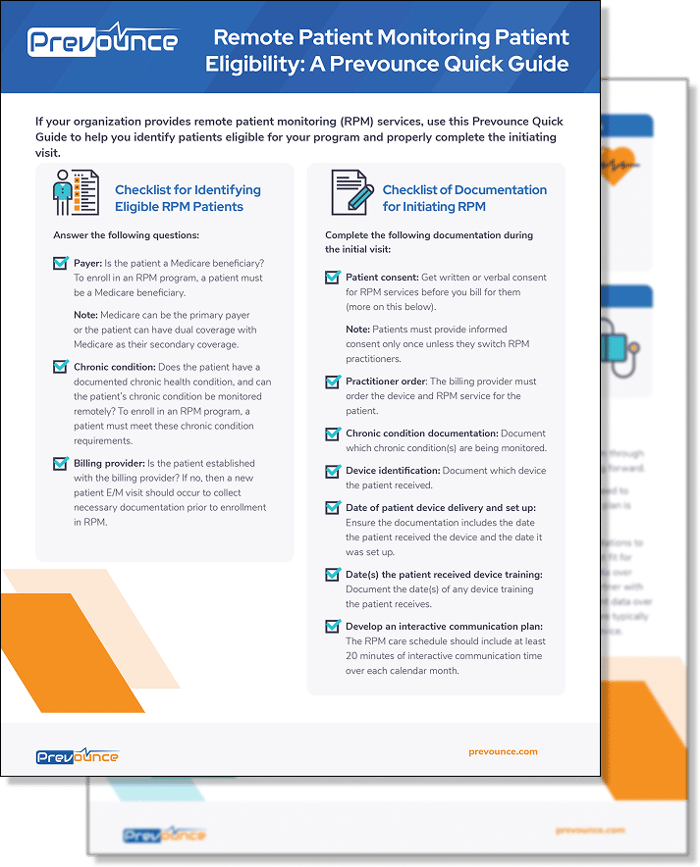 Prevounce Rpm Remote Patient Monitoring Patient Eligibility Guide | Prevounce