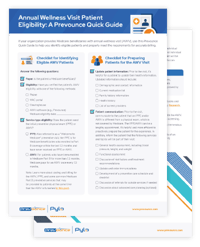 AWV Patient Eligibility Quick Guide